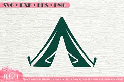 Camping Tent | SVG, DXF, EPS, PNG Cutting File Product Image 1