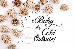 Baby it&#039;s Cold Outside - SVG EPS Cut Out File Product Image 1