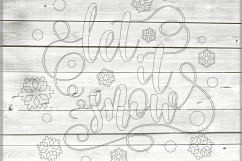 Let it snow svg -Christmas SVG - Winter SVG - Christmas Clip Product Image 2