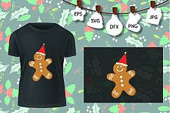 Cookie Candy Cane Christmas Cuttable Design SVG PNG DXF Product Image 1