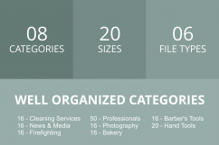 166 Professionals &amp; their Tools Filled Round Corner Icons Product Image 3