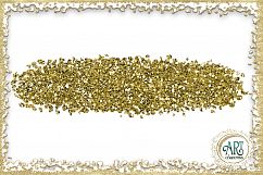Ochre Amber Brush Strokes Clipart Autumn Golden Glitter  24 PNG - transparent background images Product Image 20