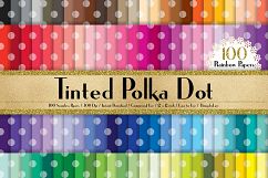 100 Seamless Tinted Polka Dot Digital Papers 12 x 12 inch Product Image 1
