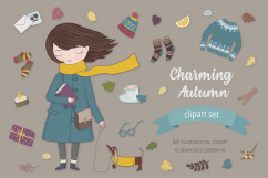 Charming Autumn Illustration Set Product Image 1