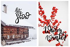 Winter Lettering Overlays Product Image 2