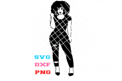 Tusha svg, Afro Woman svg Product Image 2