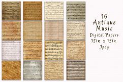 Antique Music Digital Paper Product Image 2