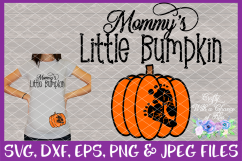 Mommy&#039;s Little Bumpkin Pregnancy SVG for Cricut &amp; Silhouette Product Image 1