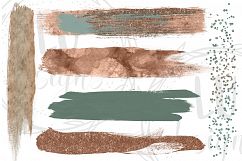 Green and Copper Brush Strokes Product Image 3