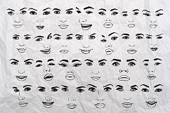 26 Woman faces set. Product Image 2