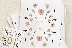 Rose Gold Wedding Invitation Suite Product Image 4