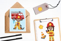 Little Firefighters graphics and illustrations Product Image 4