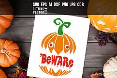 Beware - svg, eps, ai, cdr, dxf, png, jpg Product Image 1