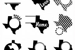 Texas Monograms SVG, JPG, PNG, DWG, CDR, EPS, AI Product Image 3