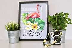 Tropical watercolor clipart Product Image 9