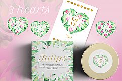 Tulips Watercolor Floral Bundle Product Image 2