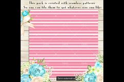100 Seamless Striped Pattern Digital Papers in 100 Colors Product Image 2