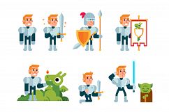 5 Vector Flat Characters Bundle Product Image 4