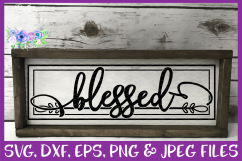 Blessed SVG Thanksgiving Farmhouse Sign Design Product Image 2