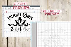 Fresh Corn Sold Here - Farmers Market - Farmhouse Cut File Product Image 2