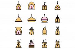 Diffuser icons set vector flat Product Image 1