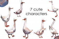 Birds in Love - Watercolor Clip Art Set Product Image 2