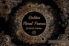 Golden Floral Frames Product Image 1