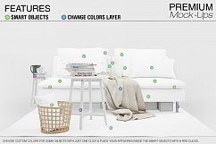 Sofa &amp; Pillow Mockup Product Image 3