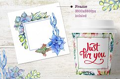 Succulents cactus PNG watercolor Product Image 3