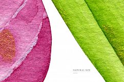 Watercolor stains &amp; tropical flowers Product Image 12