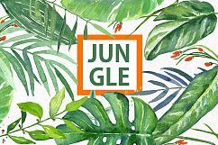 Tropical leaves branches Watercolor Product Image 5
