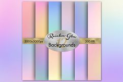Rainbow Glow - 12 Blurred Pastel Rainbow Background Images Product Image 1