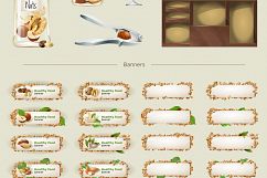 Collection of nuts. Vector illustration Product Image 5