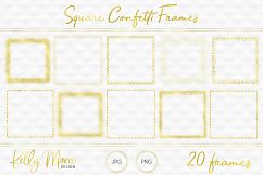 Gold Square Confetti Frames Product Image 2