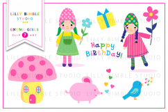 Gnome Girls Clipart Product Image 1
