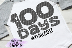 100 days of school SVG | School SVG | Nailedit SVG | Boy 100 day SVG | Silhouette | Cricut | PNG EPS DXF Product Image 1