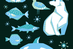 Polar night. Vector clip arts and seamless patterns in ethnic style. Product Image 2