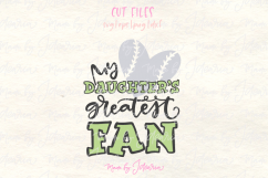 My Daughter’s Greatest Fan Softball Svg Product Image 1