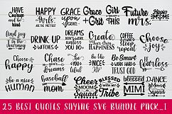 25 Best Quotes saying svg bundle pack_1 Product Image 1