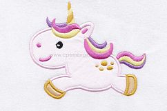 Unicorn Baby Cute Horse Pony Jumping Applique Product Image 4