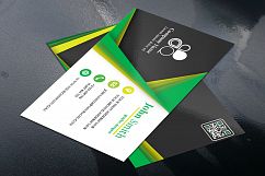 Abstract Business Card Template with 3 different colors Product Image 6