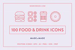 Line Icons - Food &amp; Drink Product Image 1