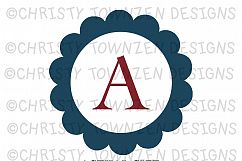Patriotic Flowers Alphabet Clipart Set Product Image 2