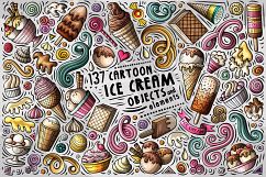 Ice Cream Cartoon Objects Set Product Image 1