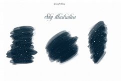 Moon Phases and ConstellatiDigital art High quality clipart Product Image 9