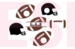 Football Monogram Designs Set Product Image 1