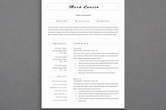 Minimal resume 3 pages / CV template for word / Two page Resume+ Cover letter in word / Teacher resume / simple resume Product Image 3