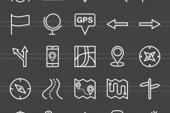 166 Sign Line Inverted Icons Product Image 2