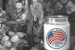 Let Freedom Ring Patriotic Cutting File LL242 F  SVG DXF FCM EPS AI JPG PNG Product Image 2
