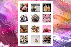 Cupcakes, Muffins, Sweet Cookies, Printable, 2x2 Inch Product Image 5